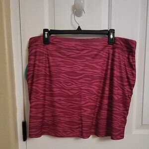 Greg Norma Golf Skort Red and Pink SIZE: LARGE- NWT