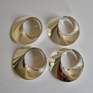 Silver Plated Napkin Rings Wedgwood Twist Napkin Rings Set of 4 Modern Hallmark