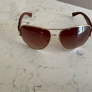 Aviator sunglasses brown and gold frames SH124 Designed in Italy