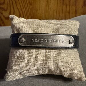 Marc Jacob’s Leather Nemo Nisi Mors Large Bracelet