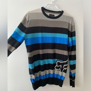 Fox racing striped pullover