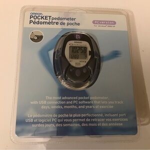 COPY - Omron HJ-7201T Walking Pocket Pedometer PC version with clock unopened i…