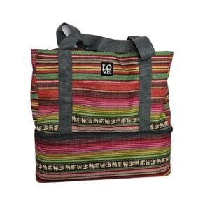 LOVE Bag Striped Tote and Cooler Combo