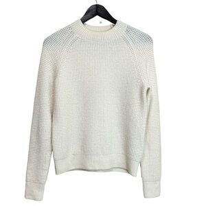 Banana Republic Wool Blend Waffle Knit Mock Neck Sweater