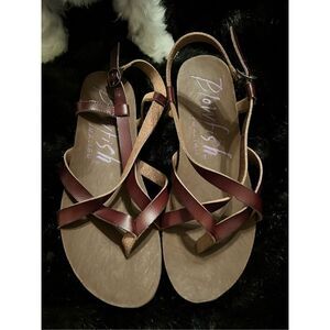 Blowfish Malibu cork, brown sandals, size 8.5. ￼