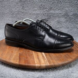 Allen Edmonds Sanford Cap Toe Oxford Dress Shoes 11.5 B Narrow Black Leather