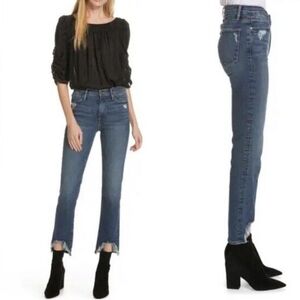 Frame Le High Straight chewed hem jeans 26