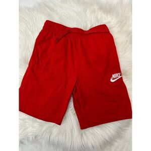 Nike Boy's Medium M (5-6) Red Athletic Shorts EUC