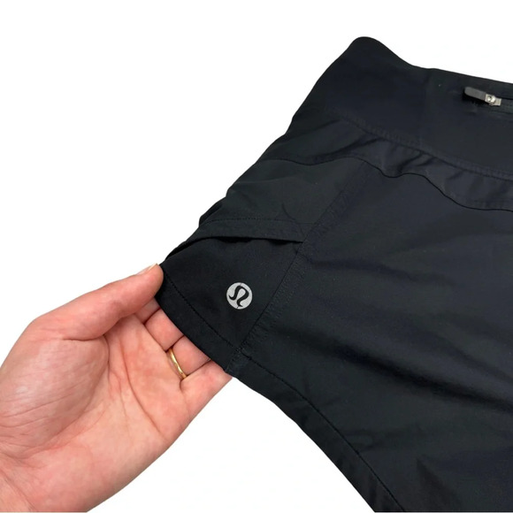 Lululemon Morning Miles Athletic Shorts 3" Inseam in Black Size 4 Running - Picture 4 of 9