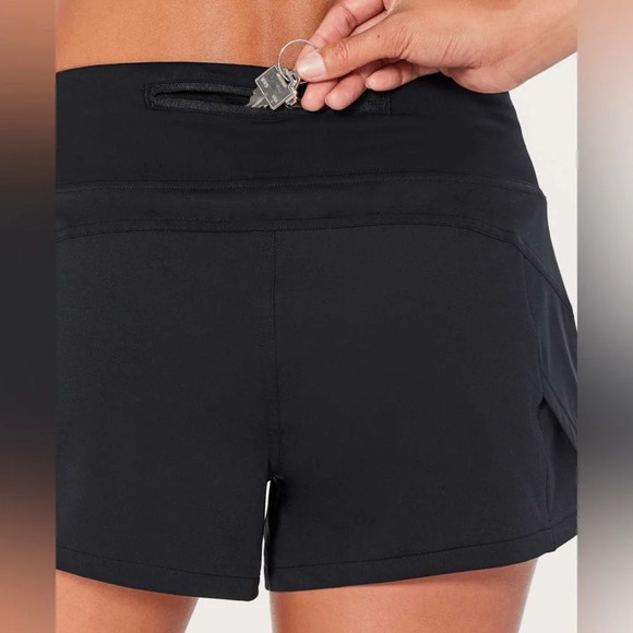 Lululemon Morning Miles Athletic Shorts 3" Inseam in Black Size 4 Running - Picture 7 of 9