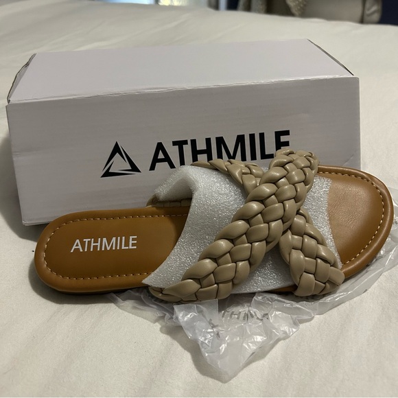 ATHMILE Shoes - NEW IN BOX - ATHMILE Braided CrossOver Sandals