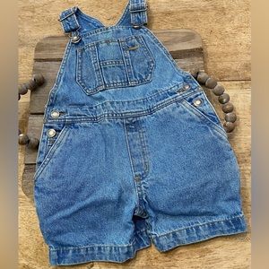 Vintage Gymboree‎ XS (1 1/2-2 years) 100% Cotton Denim Short Overalls