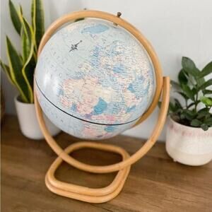 Beautiful Mid-Century Bamboo Globe​