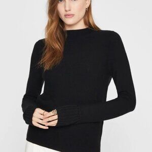 NWT Club Monaco Tommie Merino Wool Sweater In Black/Noir, XS