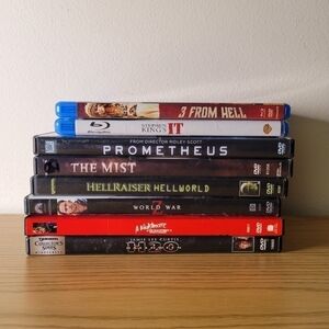 𝅺7 Horror Movie DVD/Blu-ray Lot