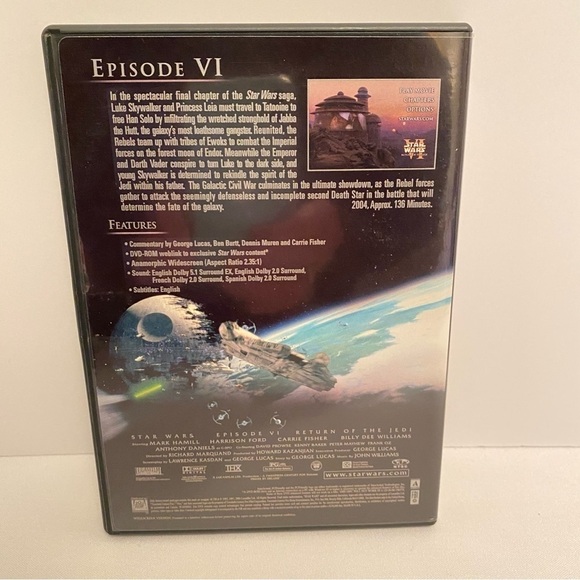 Star Wars Episodes 1-6 Individual DVDs & Trilogy Box Set With Bonus Materials - Picture 14 of 16