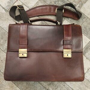 Wilson Leather Handcrafted Satchell , Briefcase or Messenger Bag