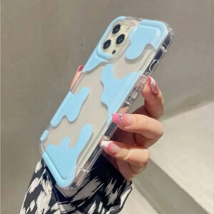 ⚠️Clearance💙iPhone 13/Pro/Pro Max Clear / Blue iPhone Case