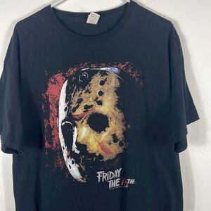 🔥 FRIDAY THE 13th JASON Movie Promo Tee - Horror Halloween t-shirt - Sz XL -EUC