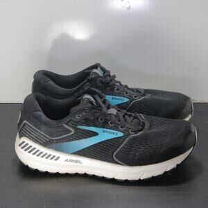 Brooks Ariel 20 Low Size 8 Womens 007205 Black Blue Running Athletic Sneakers