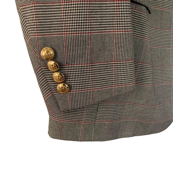 Lauren Ralph Lauren Blazer Glen Check Plaid Tartan Single Breast 1 Button Sz 18W - Picture 8 of 15