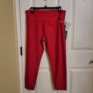 DKNY Women's Printed High Waist 7/8 Leggings Bright Red Size X -Large NWT