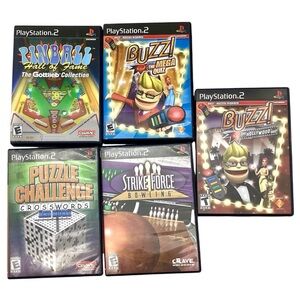 Set of (5) PlayStation 2 Video Games