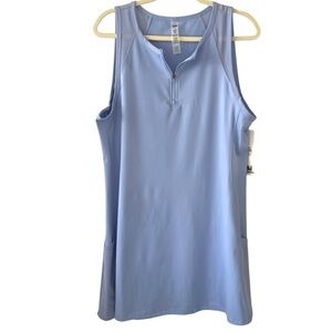 NWT Nicole Miller Sport Dress side pockets | Lavender light blue  | XL