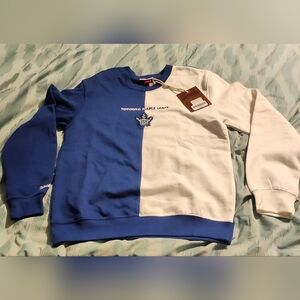 NWT Maple Leafs Men's Medium Mitchell‎ & Ness Men's Night & Day Crew