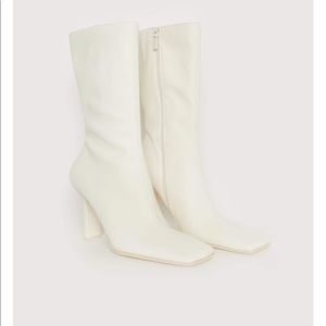 COPY - Brand New NWT White Square Toe Boot