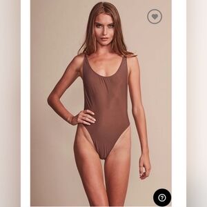 Lioness Low Back Swimsuit size M Color Brown