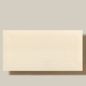 Crane & Co. Ecru Triple Debossed Place Cards, 5 Packs of 10 Cards,‎ NWT