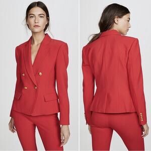 A.L.C. Hendrick Red Double-Breasted Jacket Blazer