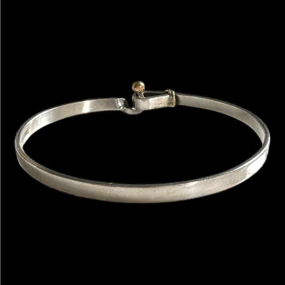 Tiffany & Co Hook and Eye Bracelet 18k gold and sterling silver - Picture 2 of 3