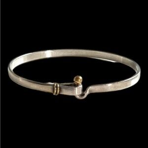 Tiffany & Co Hook and Eye Bracelet 18k gold and sterling silver