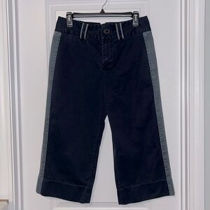 Marc Jacobs Navy Blue Wide Leg Crop Pants