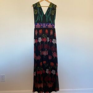 Desigual X Christian Lacroix Women’s Carmen Mesh Floral Maxi Dress - Size XL