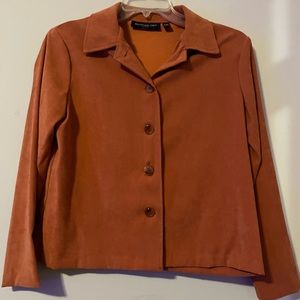 Briggs New York Lightweight Suede Feel Blazer Shirt Jacket