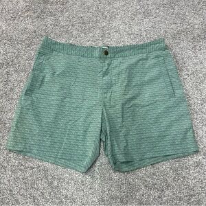 Marine Layer Shorts Mens Extra Large Green Summer Short Geometric Print 38x6