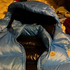 Moncler vest jacket light blue (authentic)