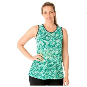 Fullbeauty Sport Green Burnout Workout Tank 26 28