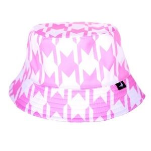 Demonstooth Slayerstooth Barbiecore travel vacation Bucket Hat festival pink