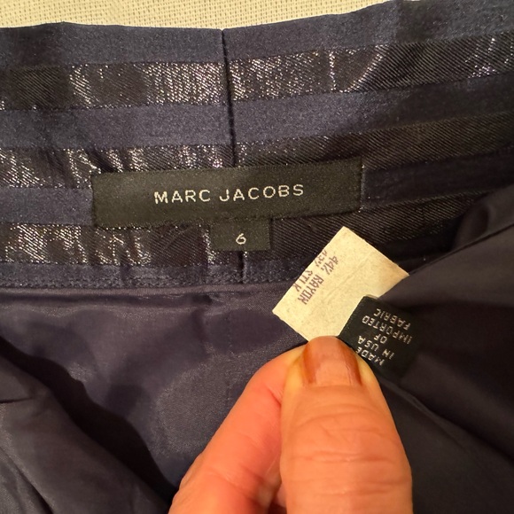 Mark Jacobs navie blue straight pants size 6 - Picture 5 of 11