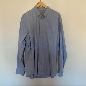 Nordstrom Men’s Traditional Fit Light Blue Dress Shirt – Size 18/38, 100% Cotton