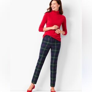 NWT Talbots Plaid Hampshire Ankle Pants, Size 12 Petite