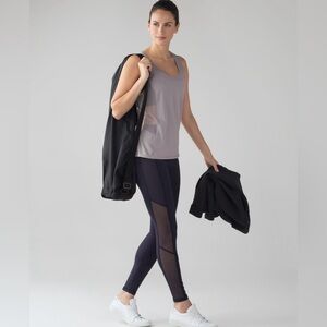 Lululemon Embodiment Tank Dark Chrome Mesh Racerback