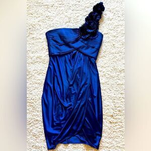 BCBG MaxAzria Blue Cocktail Mini Dress Small