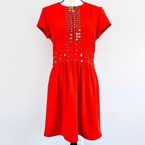 Sonia Rykiel Dress Beaded Rhinestone