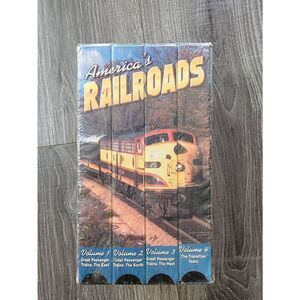 America's Railroads VHS 4 part - 1999