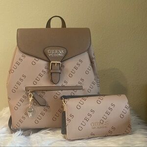 Guess Luella G Logo Backpack & wallet